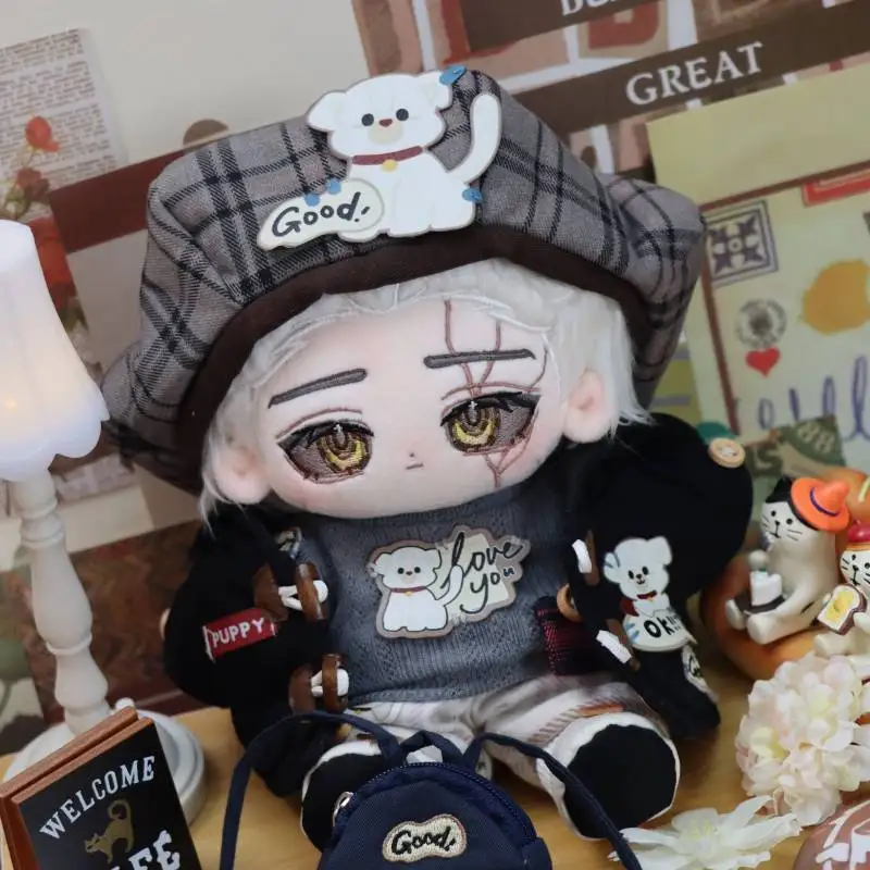 

20cm Game Identity V Hermit Kawaii Cosplay Anime Cotton Doll Body With Skeleton Alva Lorenz Cartoon DIY Toy Figures Fans Gifts