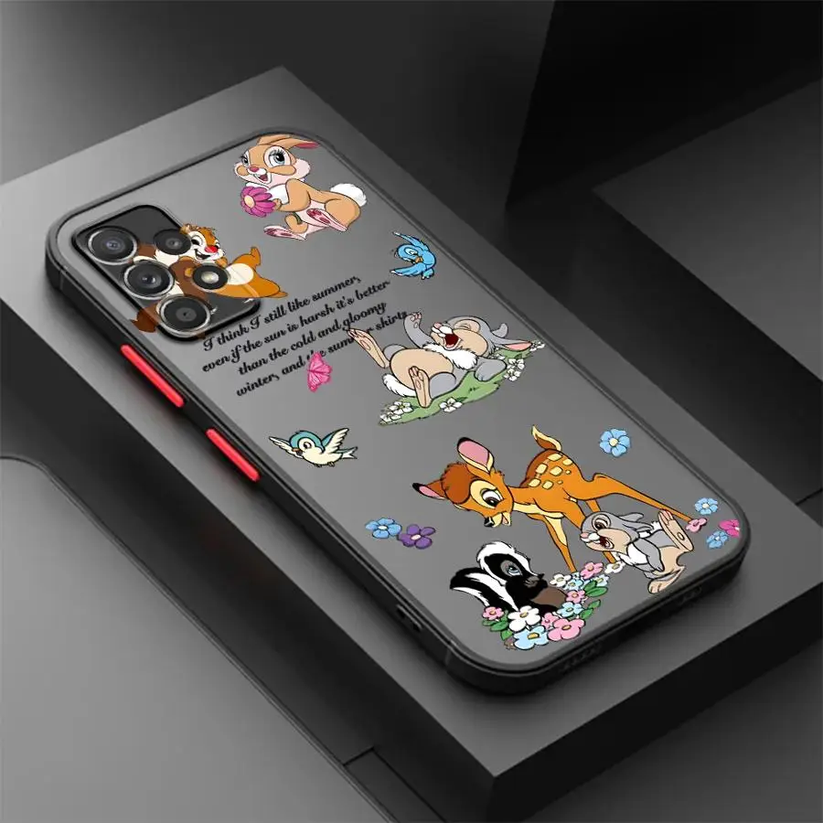 Samsung Galaxy A21s A24 A22 A25 A26 A73 A53 A54 A52 A56 A34 A35 A36 Samp Qiqi And Titi用マット仕上げスマホケース