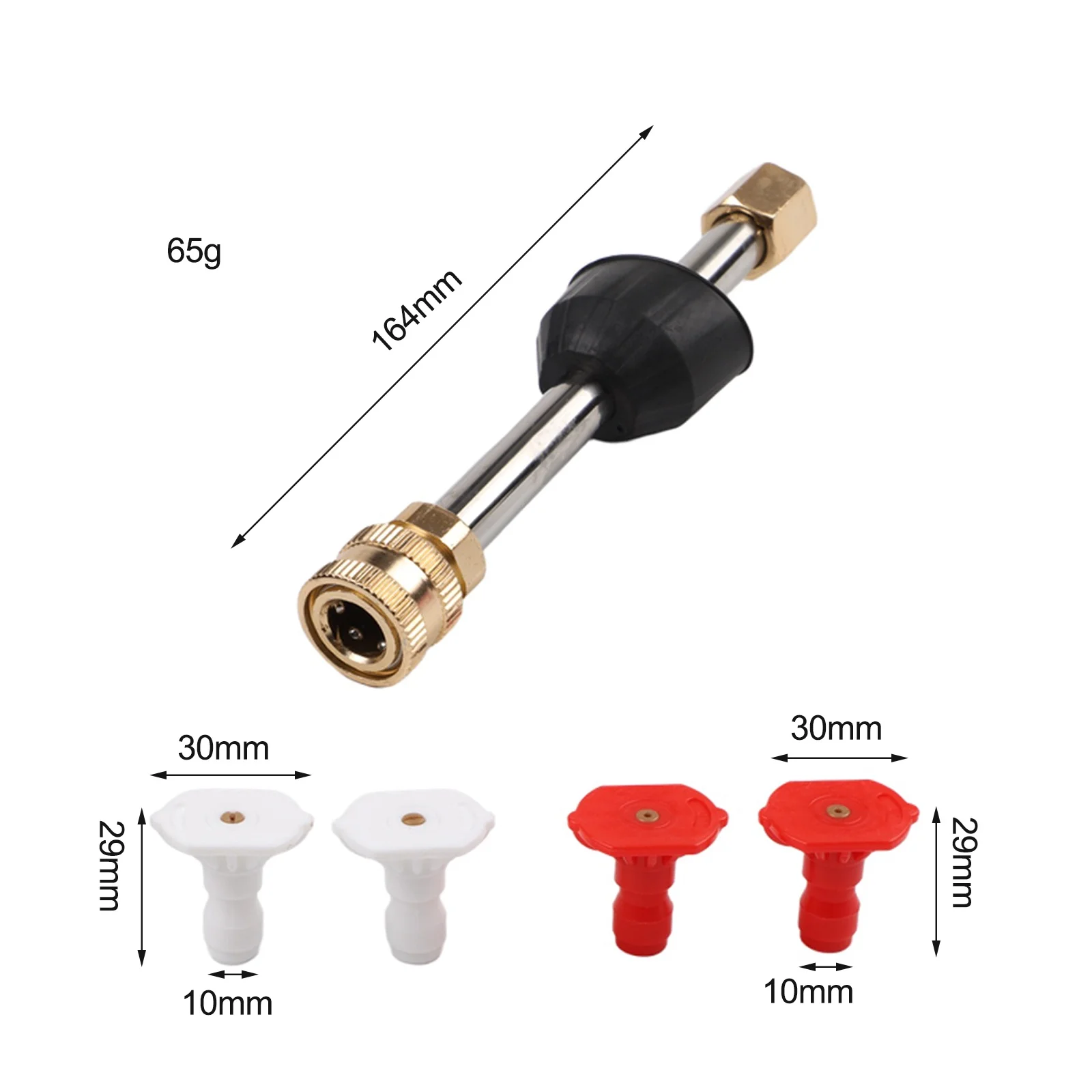 Pressure Washer Spray Lance Car Washer Extension Lance Nozzle Quick Connector For Pressure Washer Gun- Wand