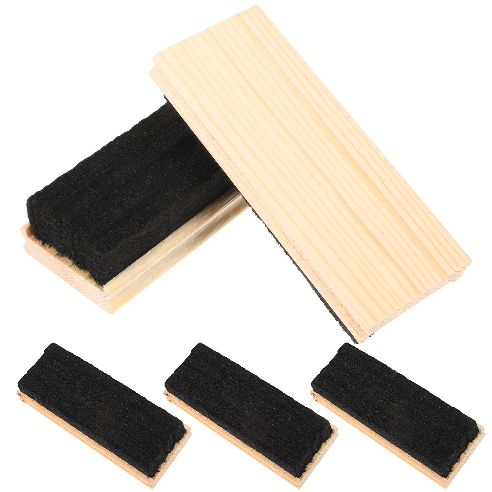 Eraser Blackboard Wiper Chalkboard Wooden Wool Felt White Erasers for Kids Cleaner