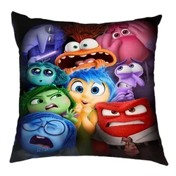 Poszewka na poduszkę Inside Out 2 Cute Cartoon Disney Movie Emotions 45x45cm Poszewka na poduszkę z nadrukiem Lniana poszewka na poduszkę do salonu Prezent