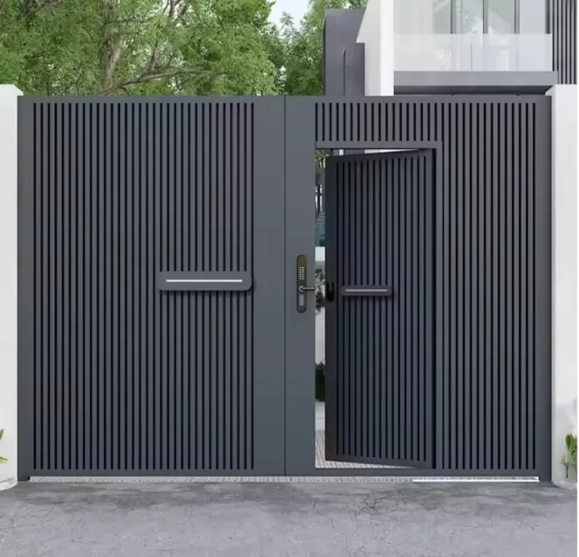 Customized Luxury Garden Outdoor Decorative Superior Quality Metal Aluminum Fences And Gates For Houses
