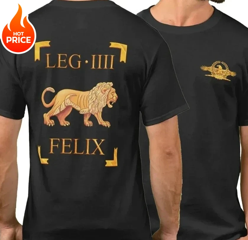 Cool Roman Empire The 4th Legion Flavia Felix Vexillum T-Shirt. Summer Cotton Short Sleeve O-Neck