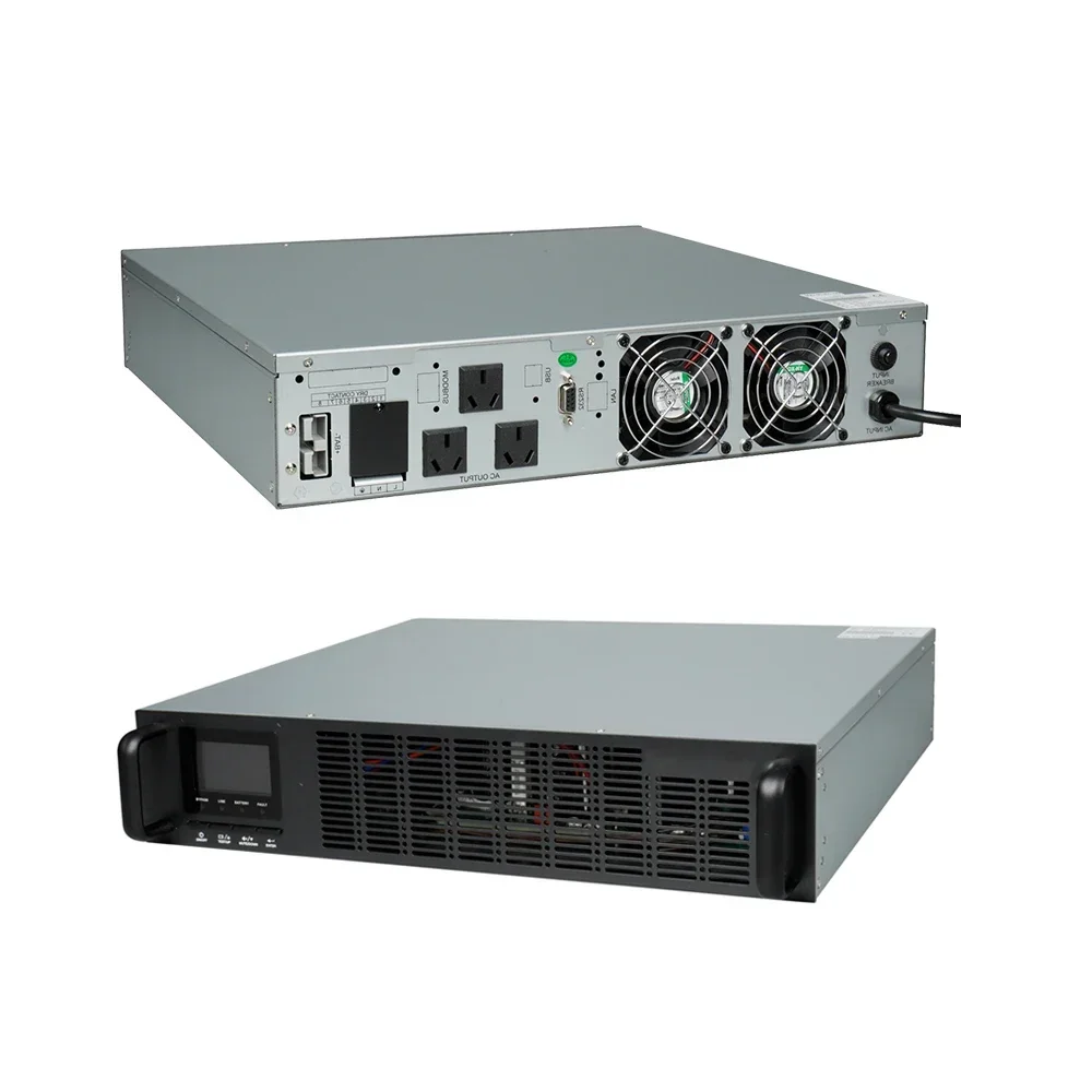 6KVA High Fre Quency Online Rack Mount UPS Power Supply System With Battery Pack - High Quality Business Continuity Solution