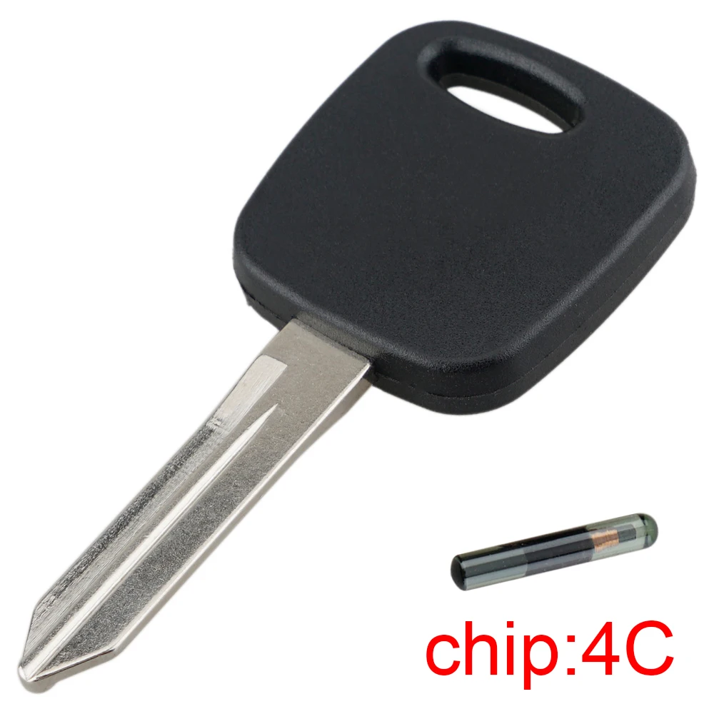 

Uncut Blade Blank Car Key Replacement Ignition with 4C Transponder Chip HO03-PT Fit for Ford Escape Focus Car Key