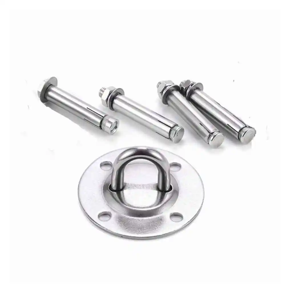 Stainless Steel U Ceiling Anchor Yoga Hammock Wall Mount Anchor Hooks Aerial Ceiling Swing Hanging Kit