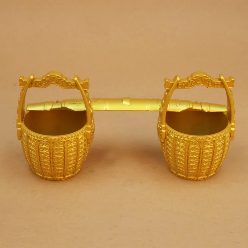 Ornament Chinese Style Small Water Treasure Bowl Home Living Room Decoration Sand Gold Ingot Bucket Orn