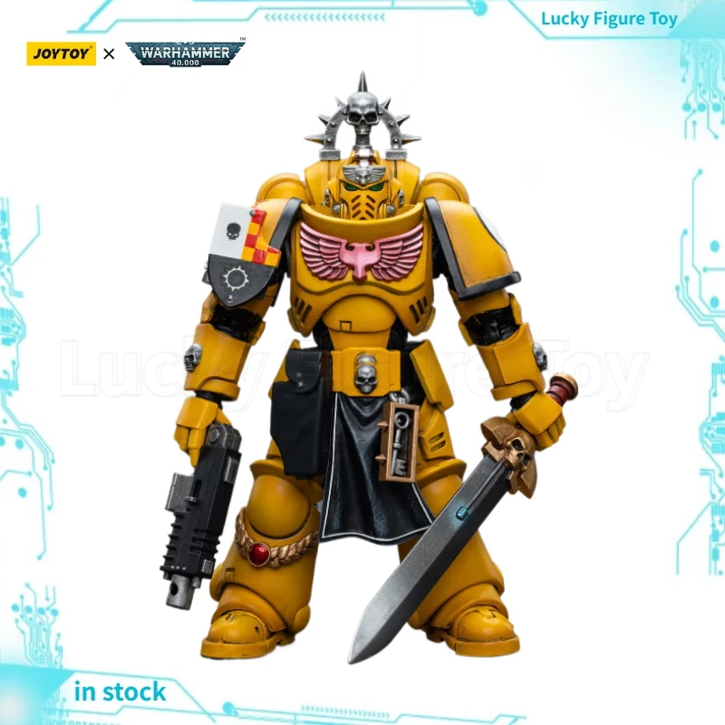 

【Original】JOYTOY Warhammer 40K 1/18 Action Figure Imperial Fist Lieutenant with Power Sword Model Toy