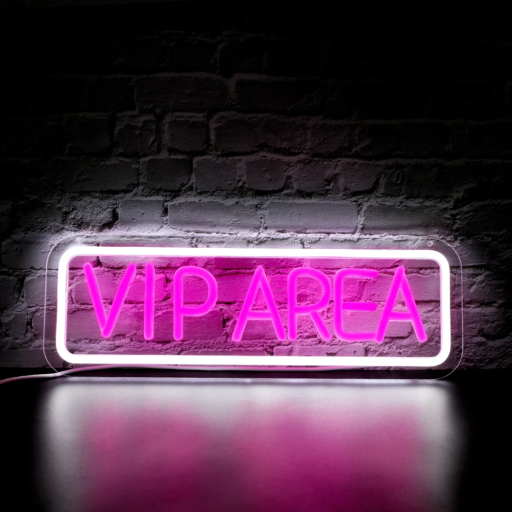 LED Dimmable Wall Neon Sign Light, Night Light para Bar, Game Zone, Restaurante, Pub, Clube, Vinho, Cocktail, Party Decor, Área Vip, 1Pc