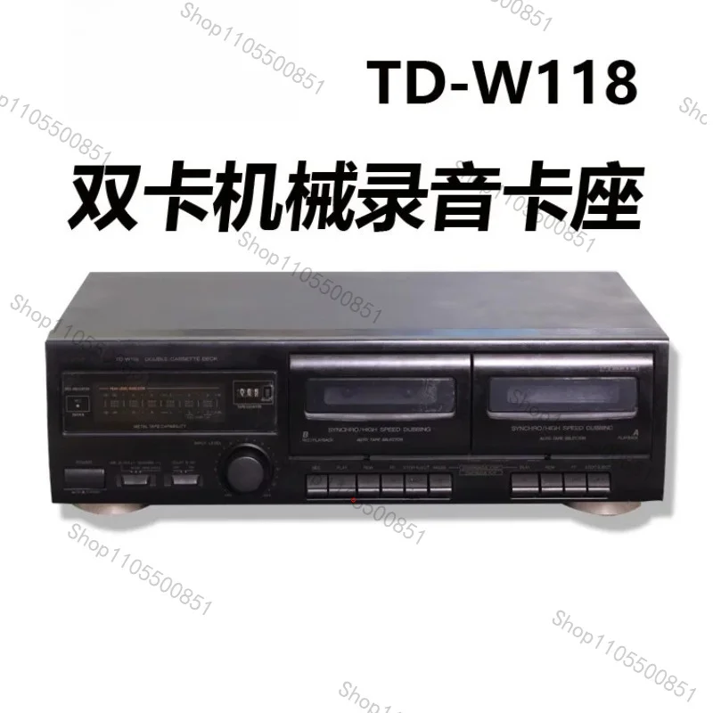 Second-hand Dual Cassette Deck Recorder 2-Way Tape Deck Player with Auto Reverse Hi-Fi Stereo Sound Vintage Audio Equipment