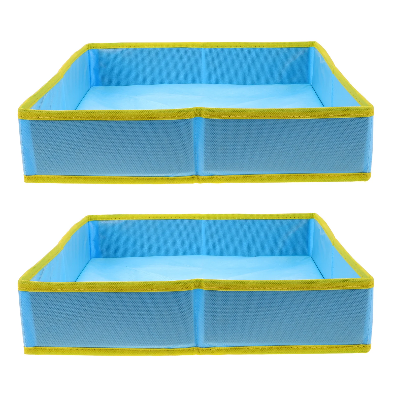 Caja de arena plegable para niños, bandeja de arena portátil de poliéster, fácil configuración, playa, juego interior y exterior para niños pequeños, bandeja de arena, 2 uds.