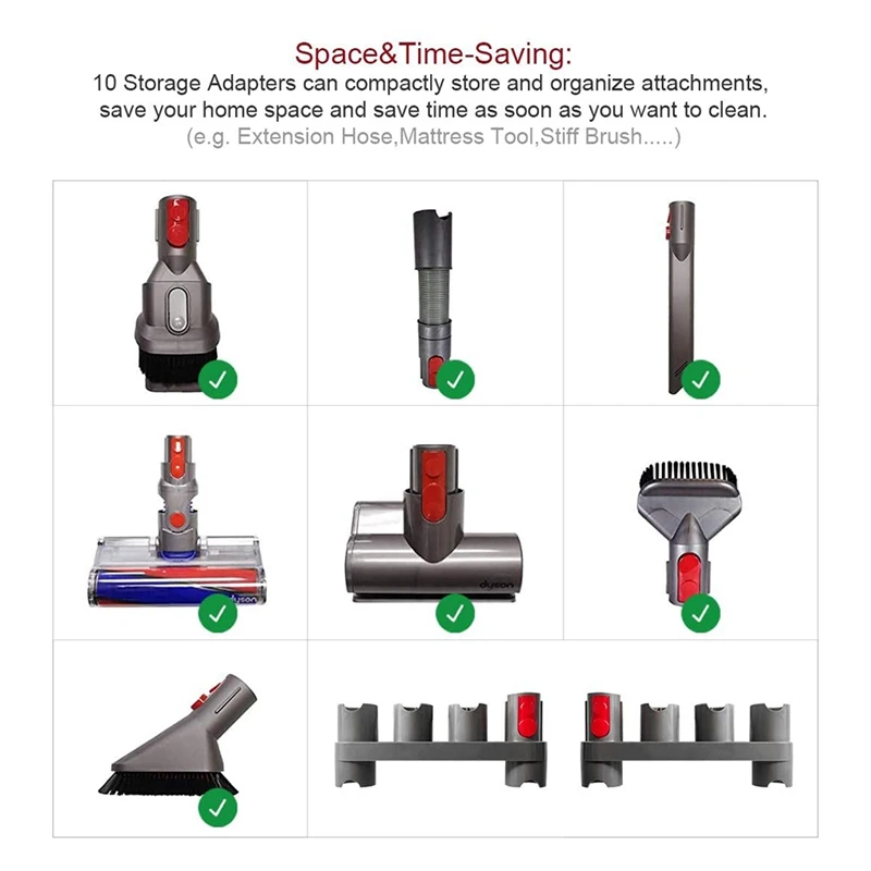 ขาย TOP Docking Station อุปกรณ์เสริมขาตั้งกล่องเก็บอุปกรณ์เสริมสําหรับ Dyson V7 V11 V8 V10 เครื่องดูดฝุ่น Wall Mount อุปกรณ์เสริม