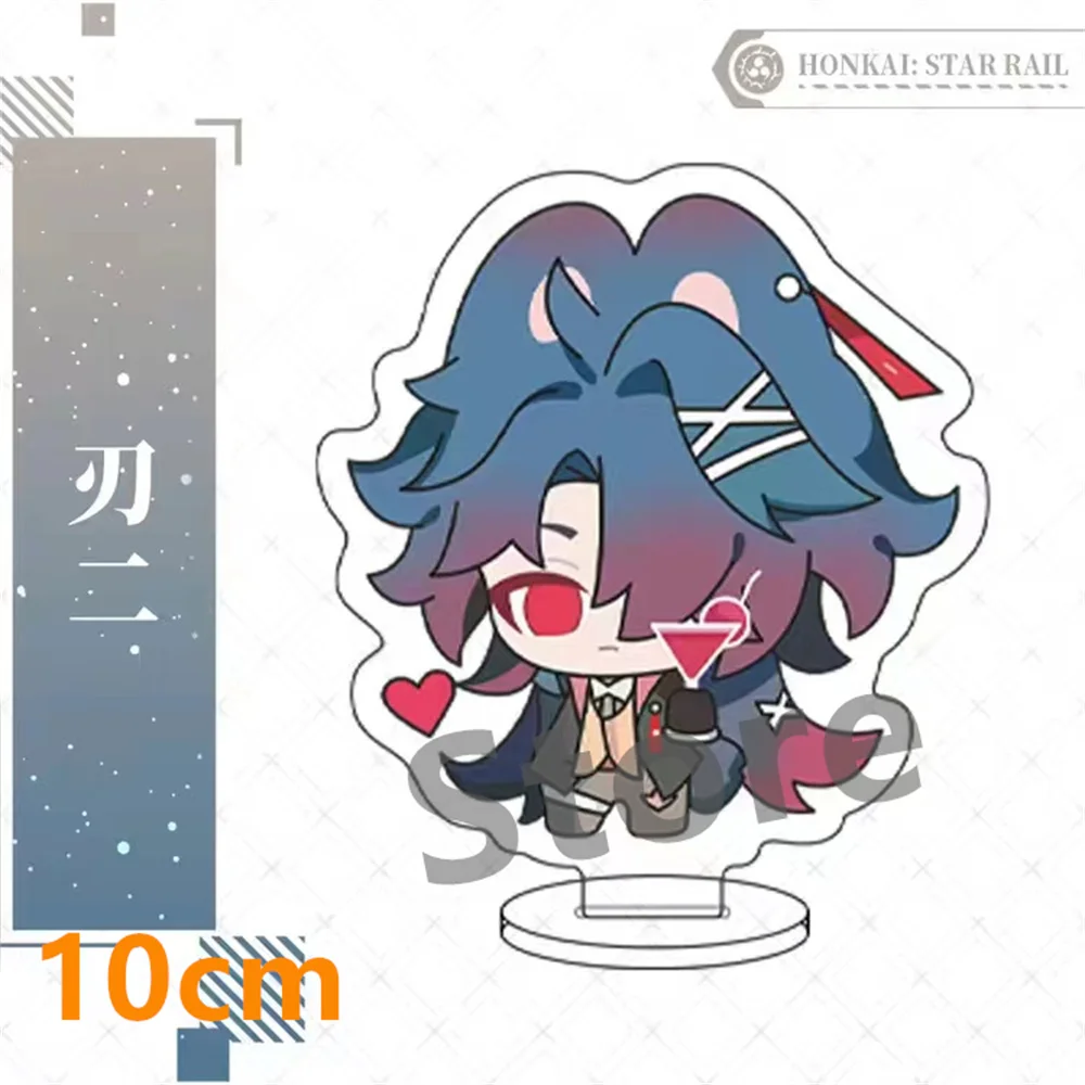 Game  Anime  Honkai: Star Rail Blade Jingyuan Character Stand Cute Cartoon  Acrylic Tabletop Ornament Gift 10cm