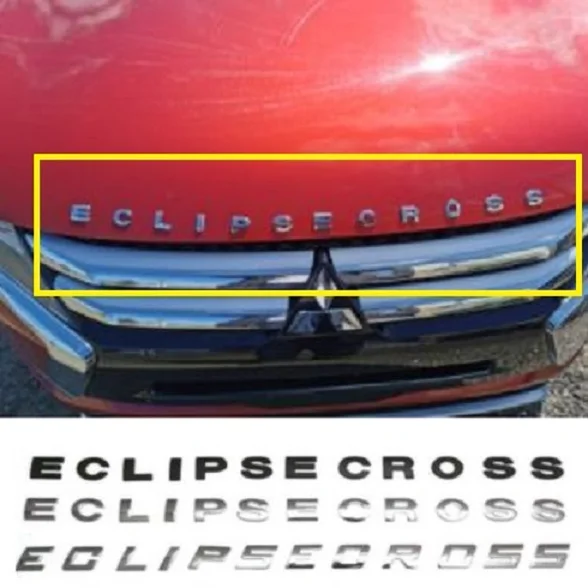 Samochód 3D litery kaptur Logo symbol odznaka naklejki samochodowe stylizacja akcesoria samochodowe sformułowanie 3D list dla Eclipse cross akcesoria samochodowe