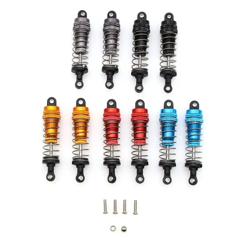 Metal Front And Rear Shock Absorbers For WL 144001 Remote Control Car Accessories Adjustable Shock Absorber Spring