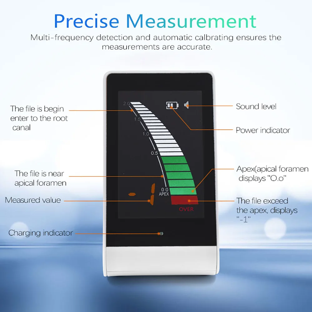 Tandheelkundige Herlaadbare Endo Apex Locator Micro Endodontie Apicale Locator Endodontische Wortelkanaalmeting Tandarts Tools Apex-3