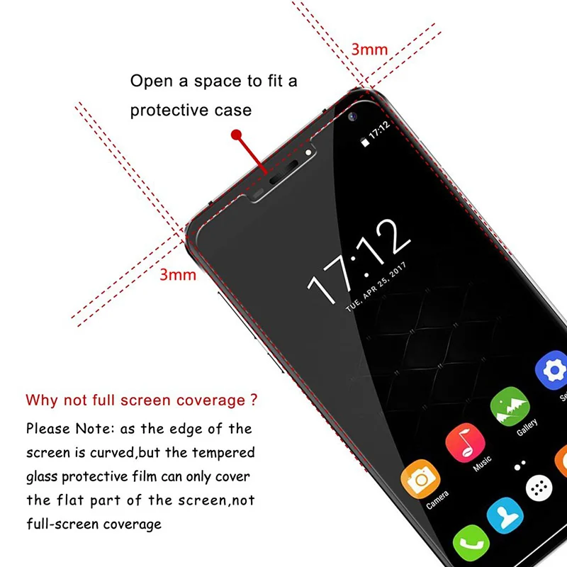 JGKK For Oukitel WP7 WP6 WP5 Pro WP 7 Tempered Glass 100% Original Premium 2.5D Screen Protector Film For Oukitel WP7 WP6 Glass