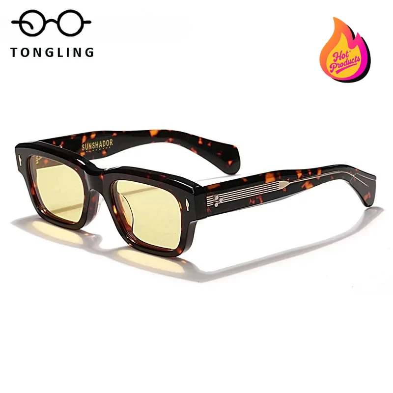 نظارات شمسية SJEFF فاخرة مصنوعة يدويًا من الأسيتات عالية الجودة للرجال UV400 تدعم الشعارات المخصصة أو العدسات الطبية