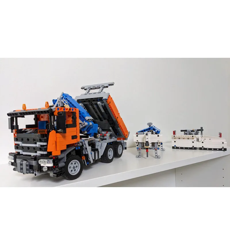 

MOC-97475 Новый город XT Snow Plow, модель строительного блока 1395 деталей MOC, креативный детский строительный блок на день рождения для мальчиков, игрушка в подарок