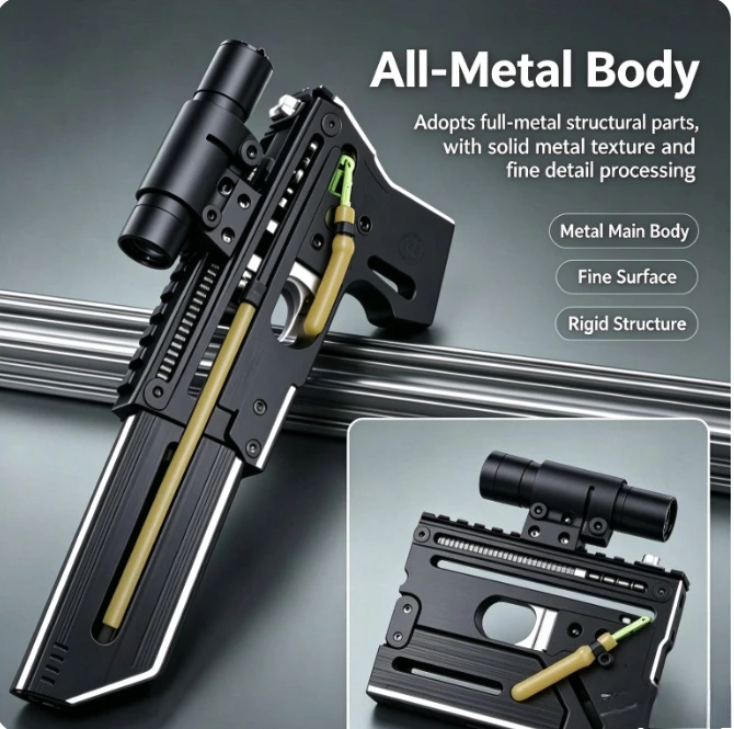 Full Metal Card Folding Continuous Hair Second-generation Outdoor Pocket Shooting Competition Tool
