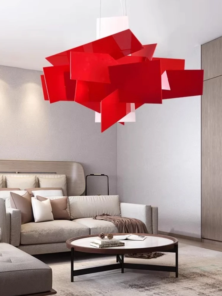 

Italy Pendant Light Ceiling Red Creative for Living Room Dining Room Home Decor Nordic Design White LED Chandelier Light Fixture