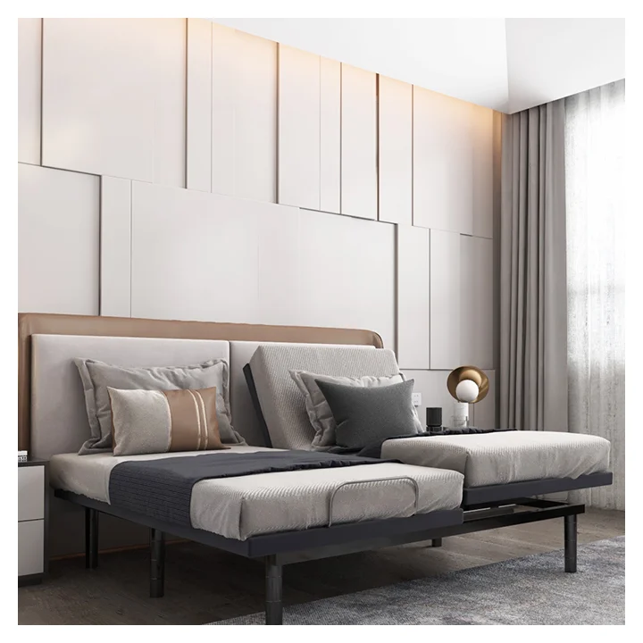 Rondure KDM2 Split King Size Adjustable Bed Split Adjustable Bed Frame Electric Adjustable Bed Frame