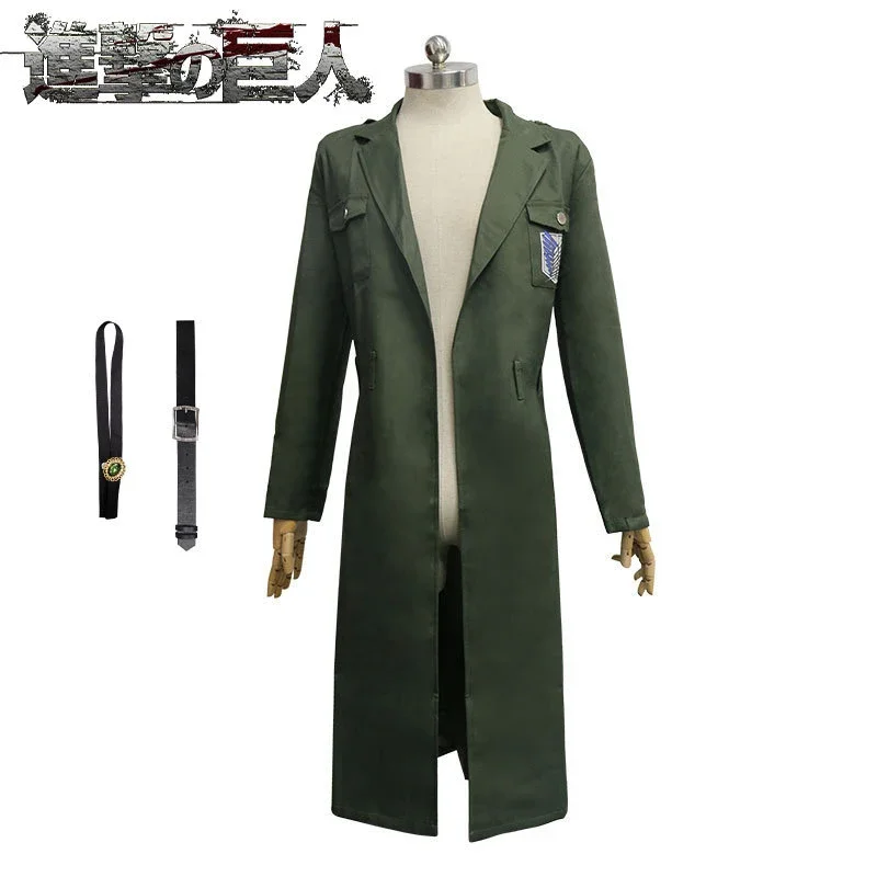 أزياء الهجوم على تيتان إرين ليفي التأثيرية للجنسين Shingeki No Kyojin الكشافة فيلق الزي الرسمي لحفلات الهالوين #5