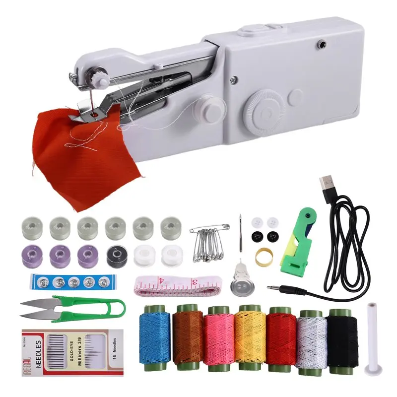

【OFF-SHELF】Portable Manual Mini USB Electric Handheld Sewing Machine Micro-Home Sewing Machine Easy-To-Sew Shirt Pocket