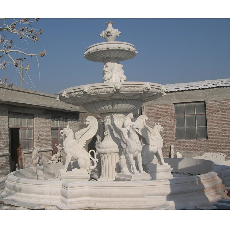 Decoration Animals Garden Marble Fountains Outdoor Water Fountain