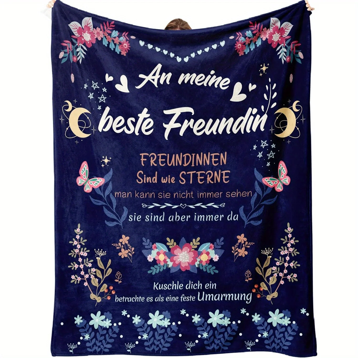 

Cozy German-Inspired Flannel Throw Blanket - Soft, Warm, and Versatile for Couch, Bed, Office, and Travel - Perfect Gift