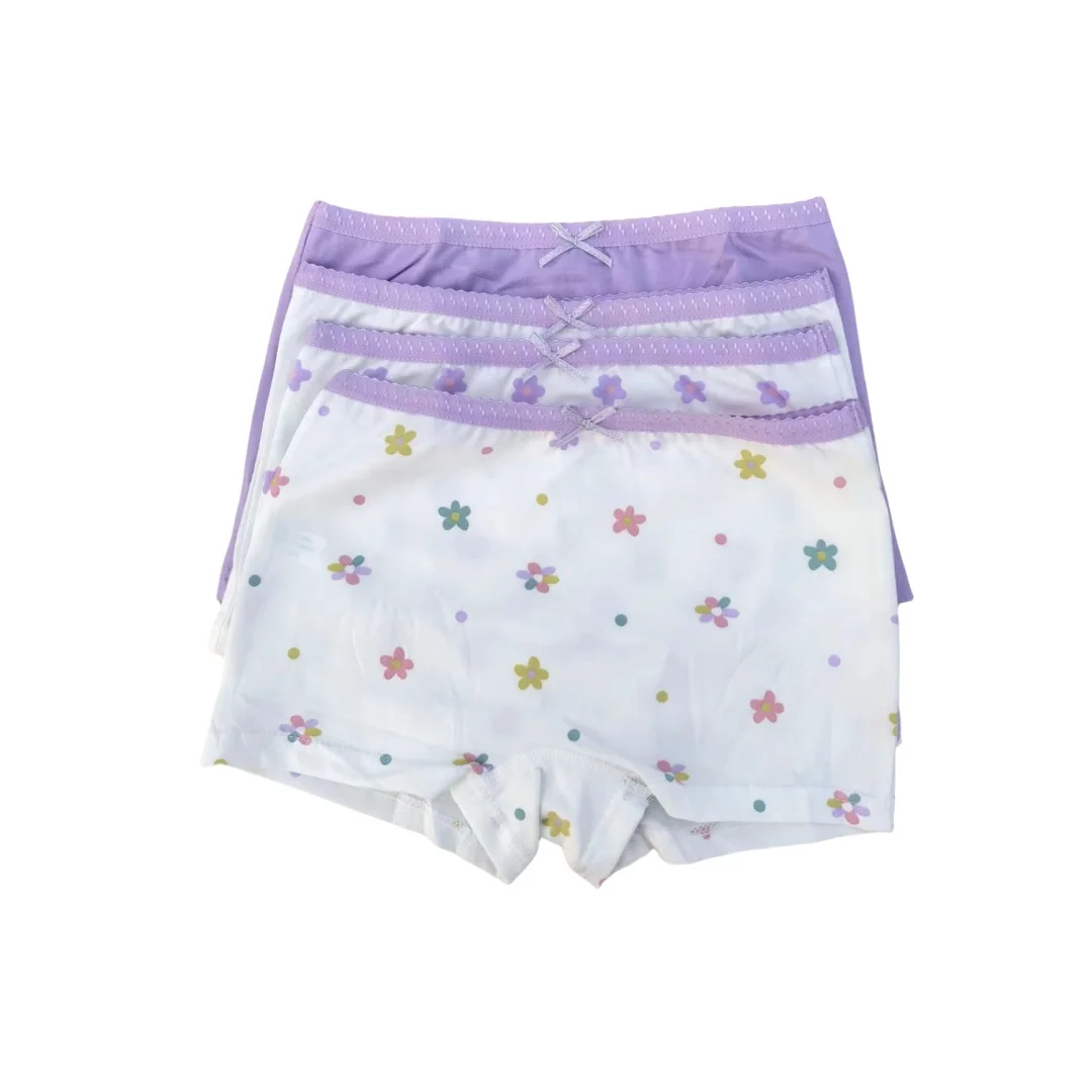 Girls Cotton Briefs Boxers Breathable Underwear Kid's Underpants Size 100-150 Comfortable Children's Clothing