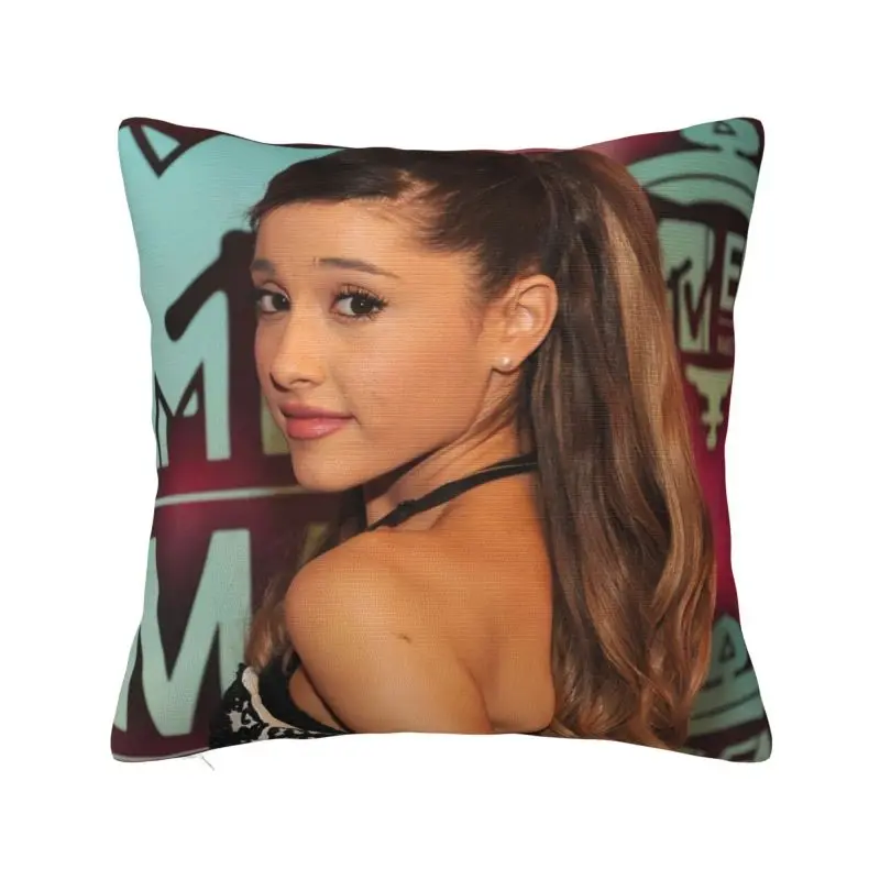 Pop Music   Ariana Grande Pillow Case 45x45cm Home Decorative Nordic American Singe Cushion Decoration Salon Square Pillowcase