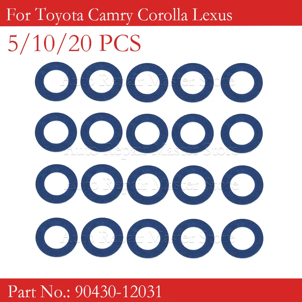 90430-12031 5/10/20 PCS Car Engine Thread Oil Drain Sump Plug Gaskets Washer Hole Nut Seal Ring For Toyota Camry Corolla Lexus