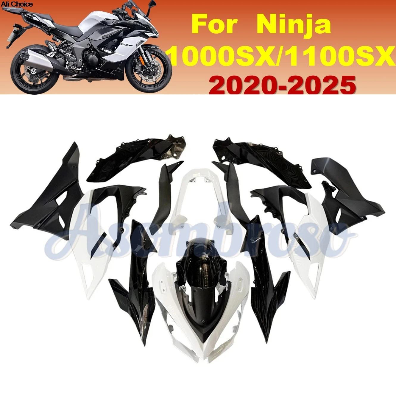 

Motorcycle Fairing Kit for Kawasaki Ninja 1000 Z1000SX 2020 2021 2022 2023 2024 2025 ABS Plastic Cowl Z 1000 1100 SX 20-25