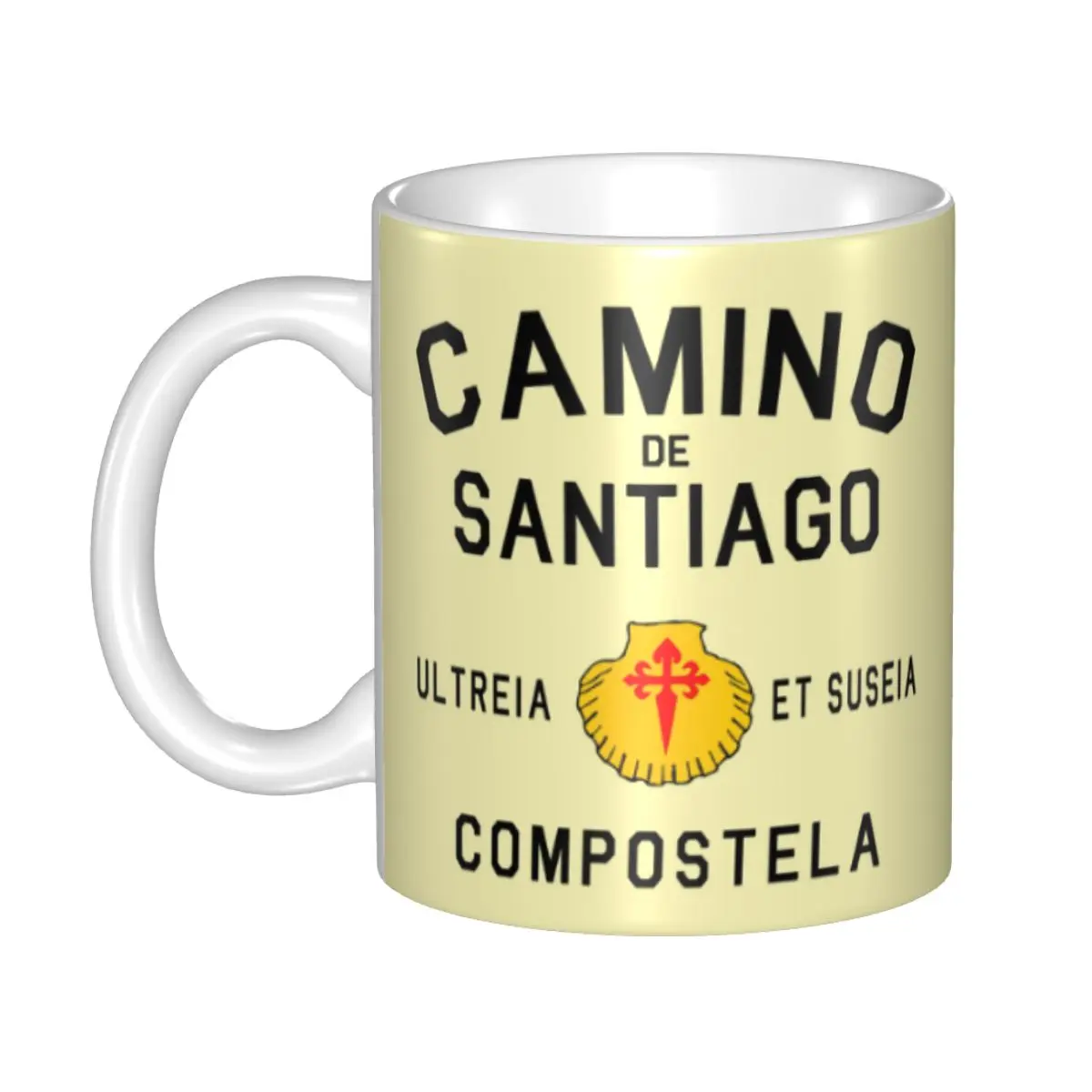 

Buen Camino De Santiago Coffee Mug DIY Custom Compostela Peregrino Ceramic Tea Milk Mug
