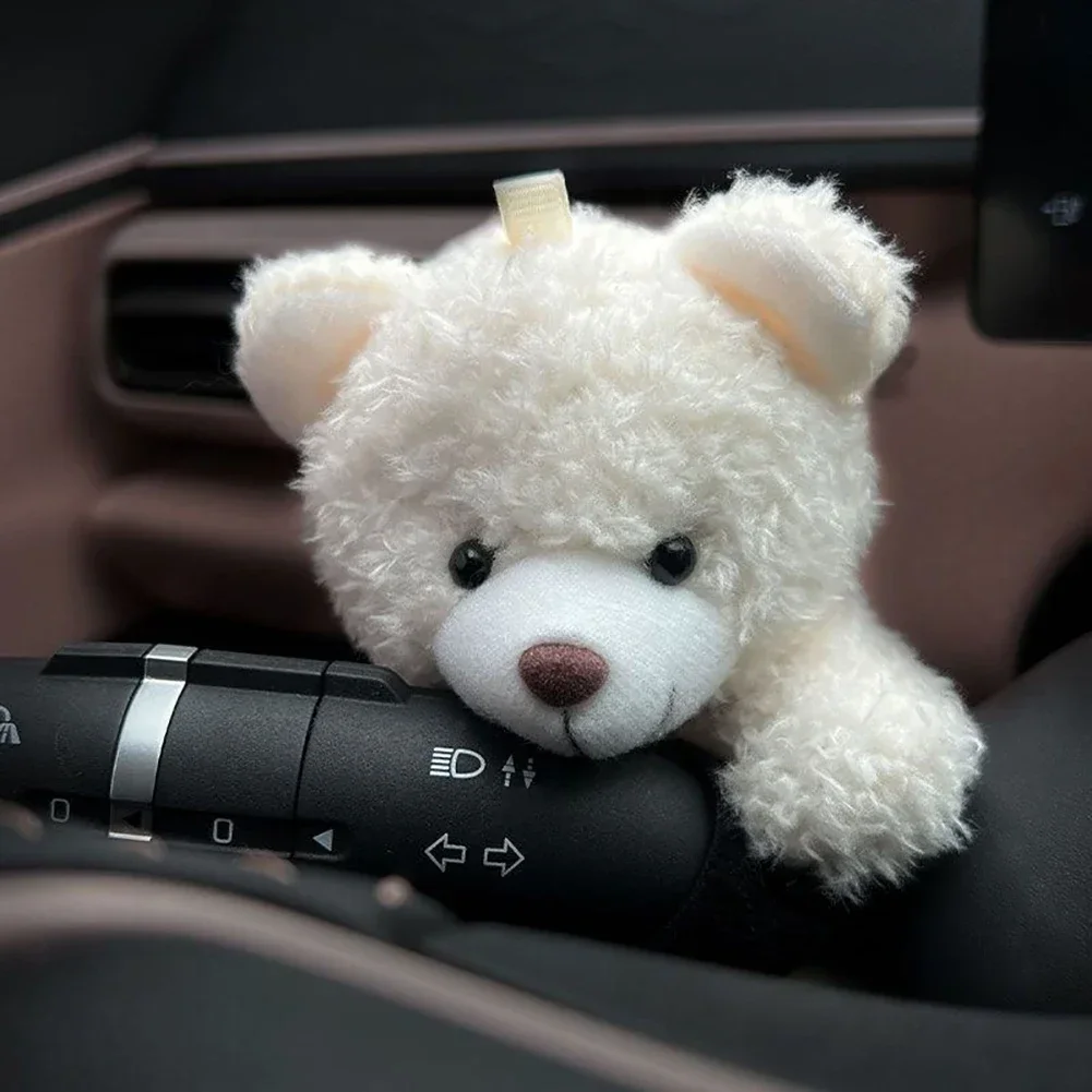 Car Interior Decoration Ornaments Car Mounted Gear Guard Decoration Panda Doll Turn Signal Wiper Cartoon Doll Car Accessories