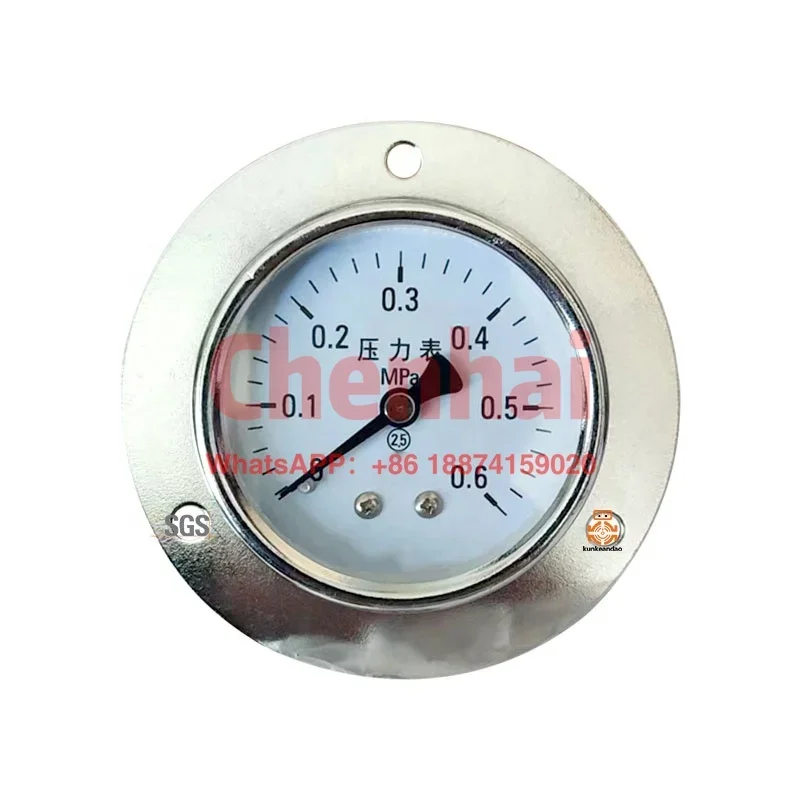 Custom stainless steel 600bar hydraulic pressure gauge Gas pressure gauge Liquid pressure gage