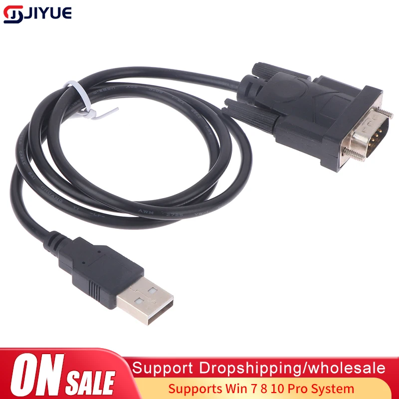 HOT USB RS232 To DB 9-Pin Male Cable Adapter Converter Supports Win 7 8 10 Pro System Supports Various Serial Devices