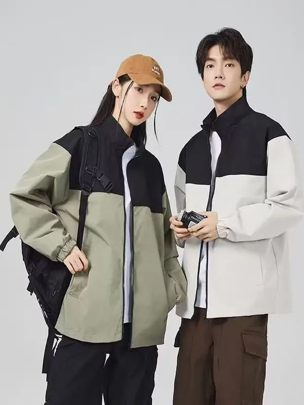 

ex Outdoor Climbing Jaet Windproof Warm Casual Sports Stand Collar Zipper Closure Long Sve Polyester Fiber Coat