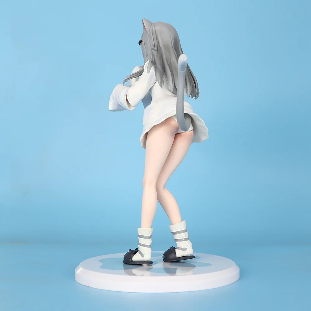 21cm nowy nachoneko Anime rysunek peryferyjny Model z pcv śliczna piękna dziewczyna statua dekoracja stołu ozdoby urodziny prezenty zabawki