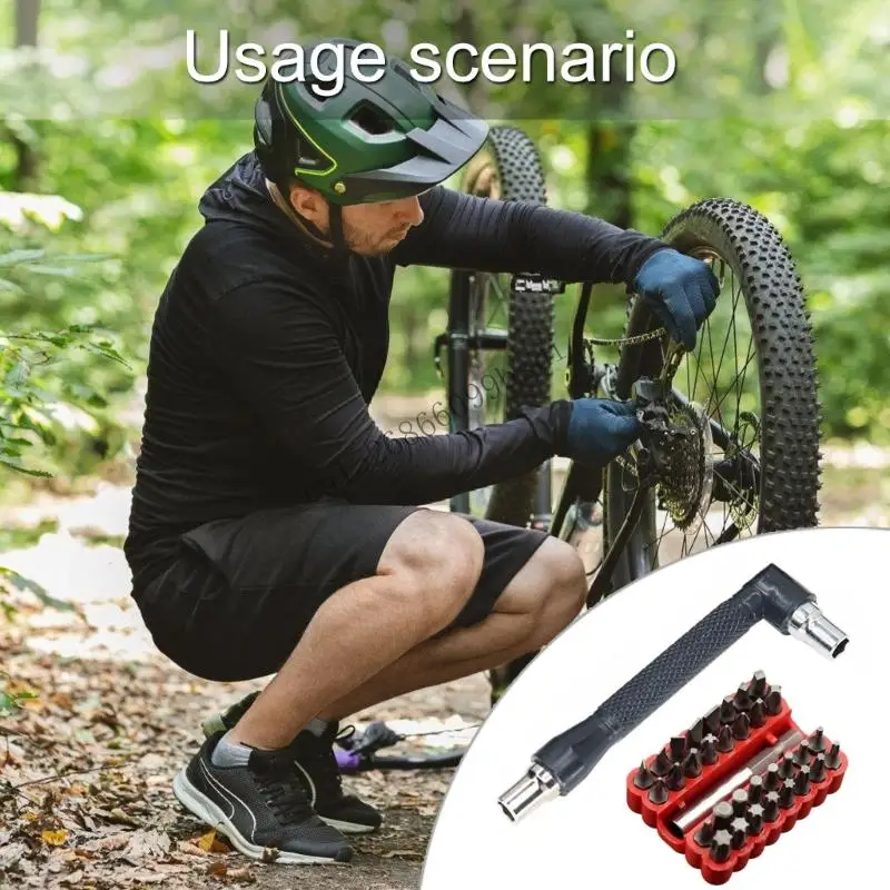 

11UA L -форма 1/4 шестиугольной отвертки бит -замена ручки с двойной головкой для технического обслуживания автомобилей