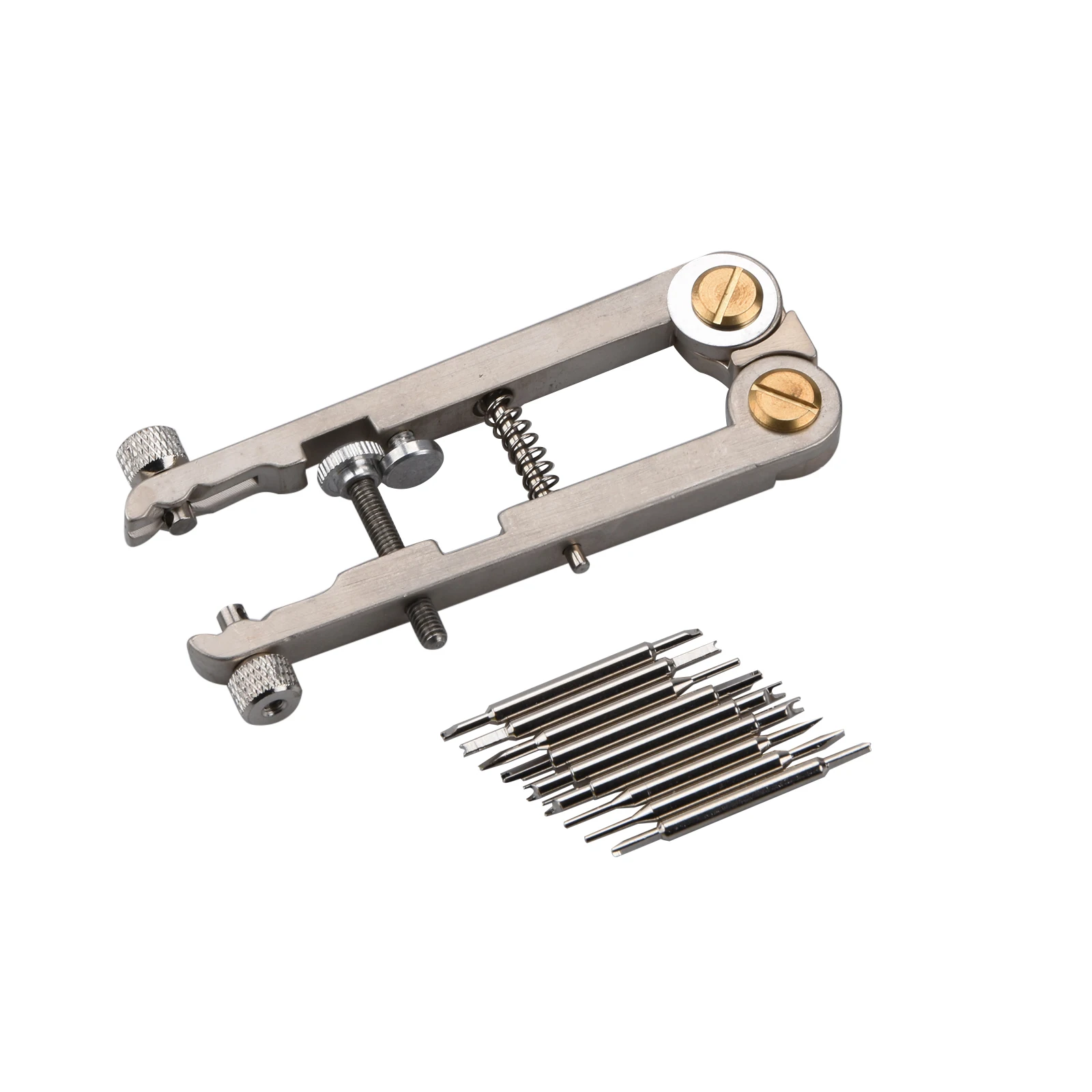 1Set 9 Pins Watch Strap Pliers Tool, Spring Bar Remover & Band Adjustment Kit for Watchmaker Watch Repair Tool