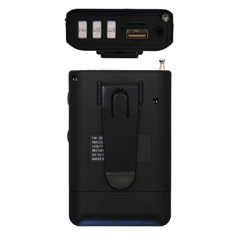 

Radio FM AM Mp3 Radio World Receiver With Display Speaker 88-108Mhz Support TF Card Headphone Jack Mini Pocket Radio A-[A49T]