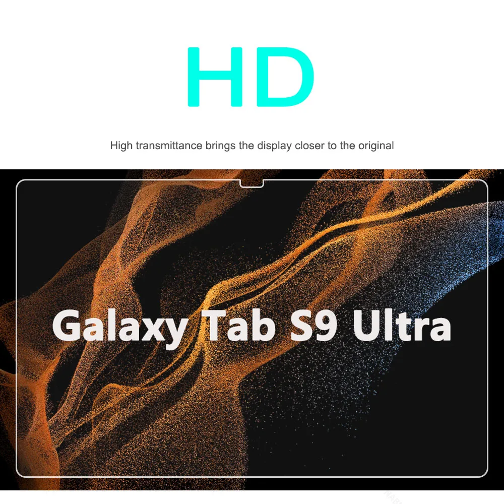 2PCS Oleophobic-Proof HD Scratch Proof Tempered Glass Screen Protector For Samsung Galaxy Tab S9 Ultra 14.6 Inch SM-X910B X916B