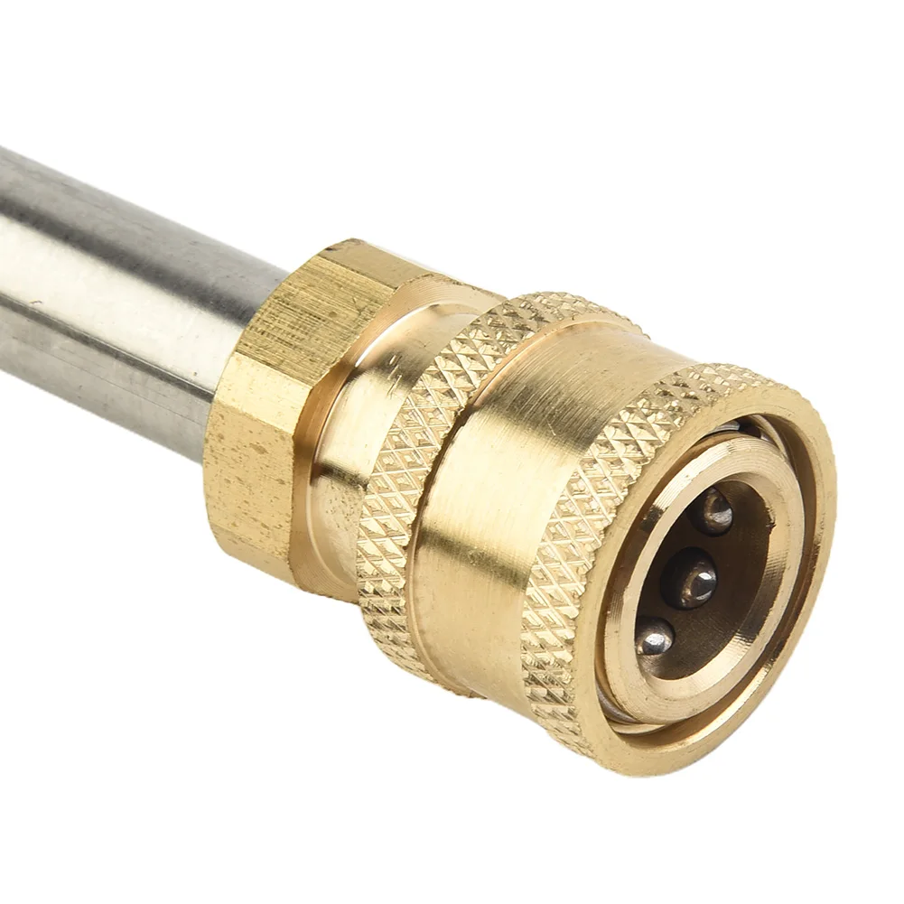 

Adapter Pressure Washer Pressure Washer Adapter Useful Wash 1/4 In 17*2.4cm 2022 3600 PSI Brass + Stainless Steel