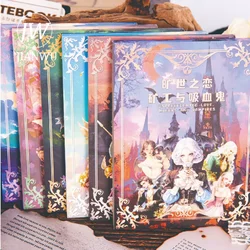 JIANWU A Date with The Medieval Devil Series Vintage Character Material Collage PET Sticker Book Creative DIY Journal Stationery