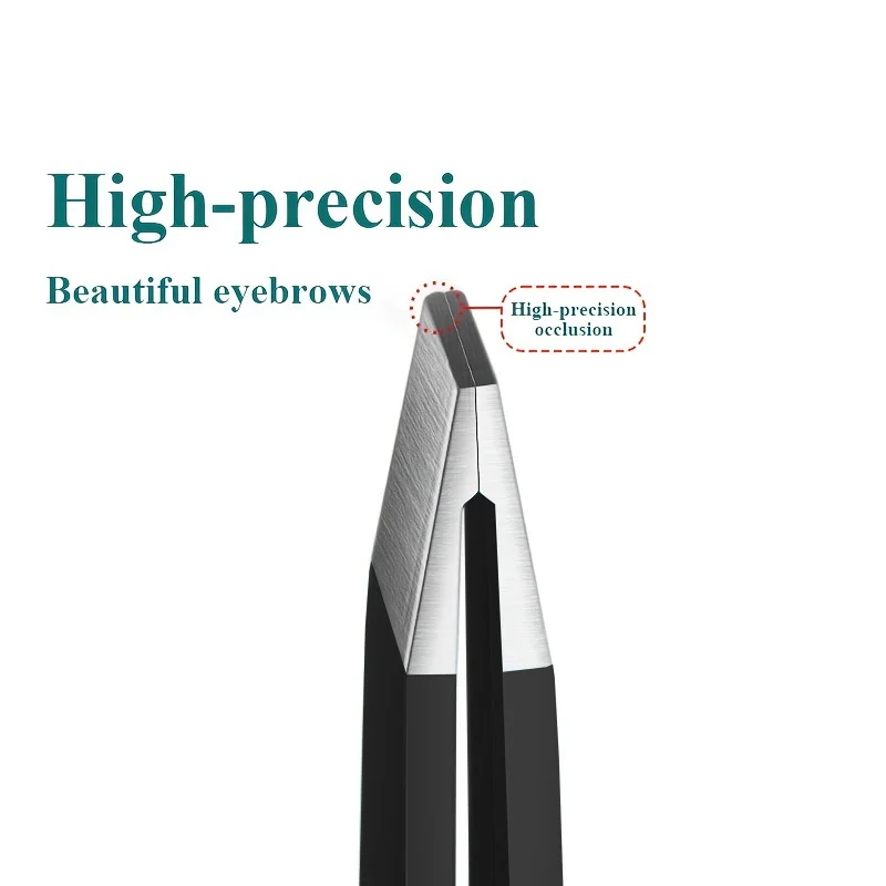 Pince à épiler professionnelle en acier inoxydable, 1/4 pièces, pince à épiler très précise pour épilation du visage, outil de maquillage de beauté