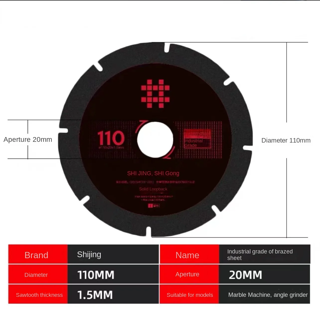 Алмазная пила для резки мрамора shijing