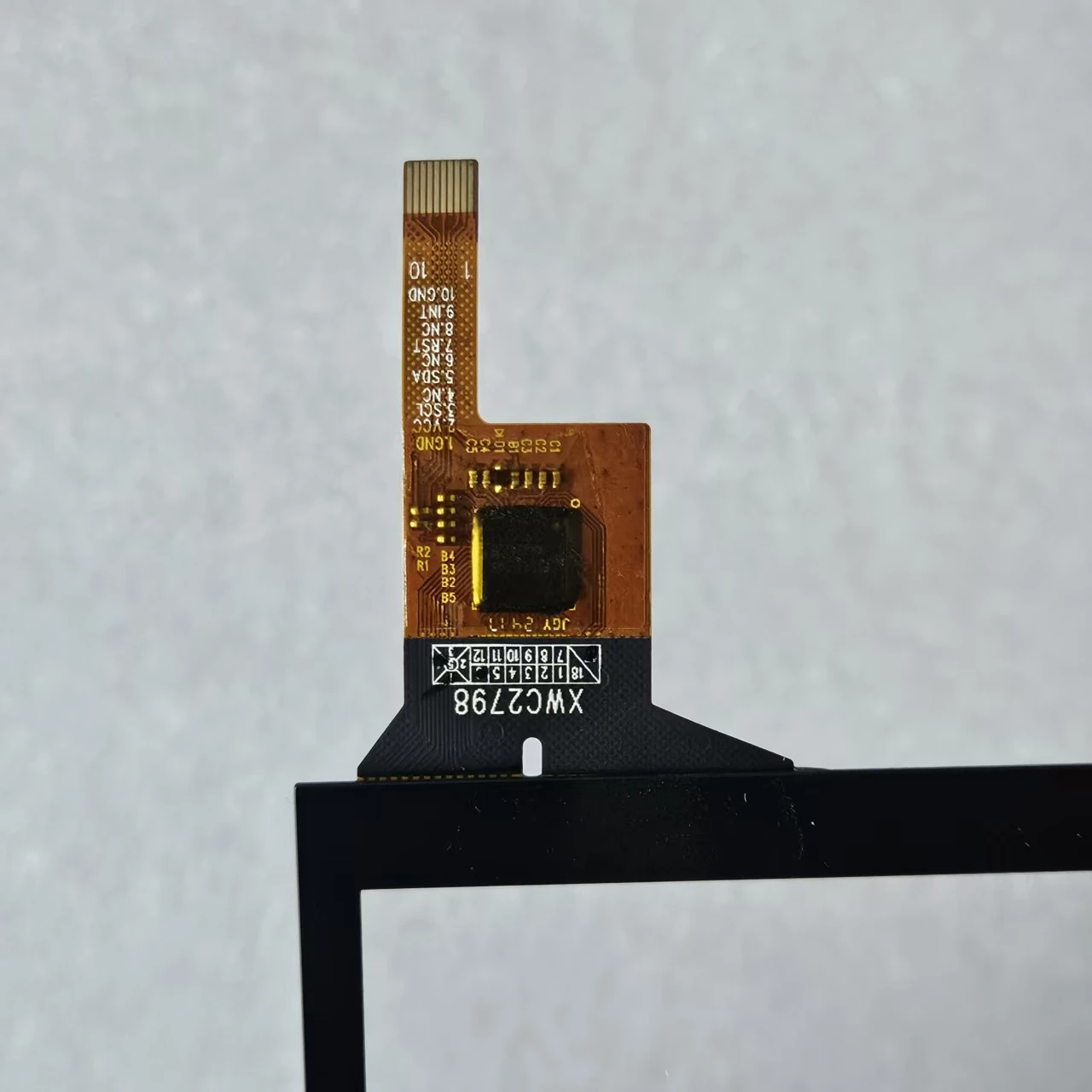 4.3Inch Black For XWC2798 Capacitive touch screen digitizer sensor external glass panel 105X67MM 10PIN