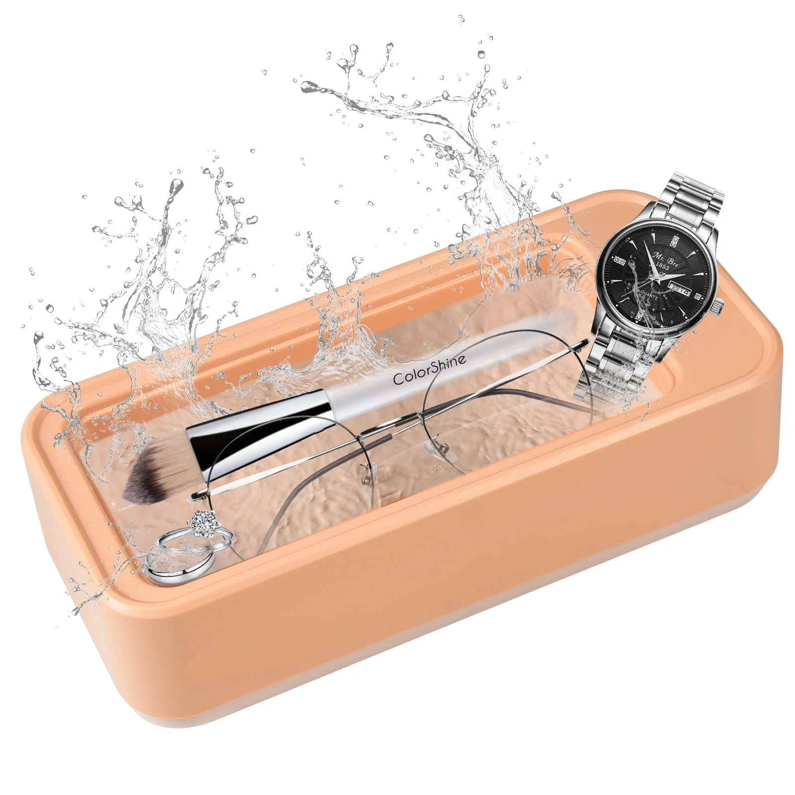 450ml Portable Ultrasonic Cleaner, Professional Ultrasonic Cleaning Device for Glasses, Jewelry, Watch, Glasses Clean Pod